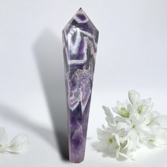 Dream Amethyst Crystal Meditation Scepter Wand (3) - Picture 1 of 10